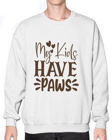 My Kids Have Paws Style 21# - cats- Sweatshirt - Crew