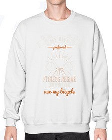 My own preferred fitness regime is to use my bicycle 2# - bicycle- Sweatshirt - Crew