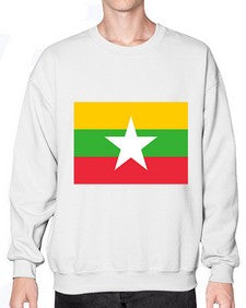 Myanmar 1398# - world flags- Sweatshirt - Crew