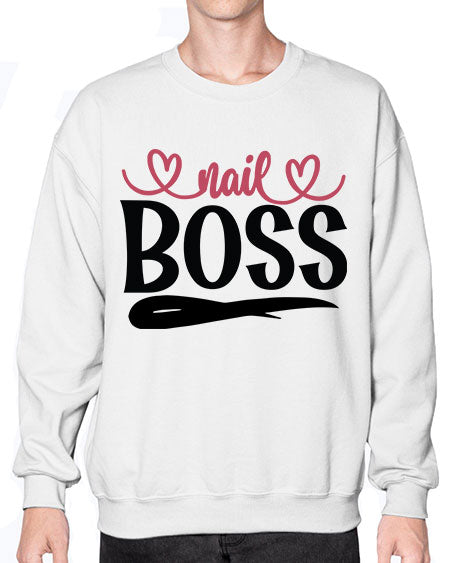 Nail Boss 1123# - nail tech- Sweatshirt - Crew