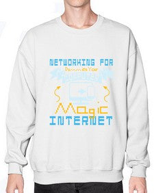 Networking for dummies your computer magic internet 22# - computer- Sweatshirt - Crew