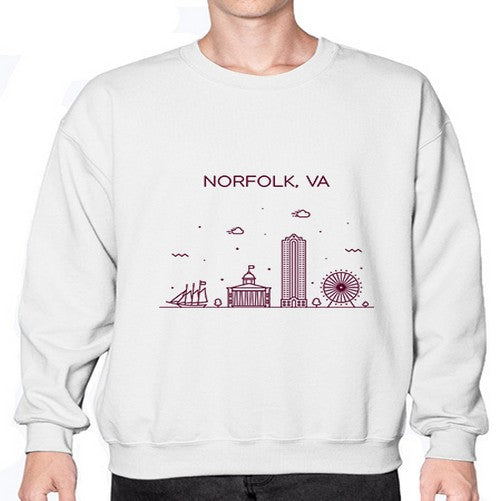 NorfolkVA 1494# - cities- Sweatshirt - Crew