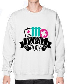 Nurses Rock Style Style 1253# - nurse- Sweatshirt - Crew