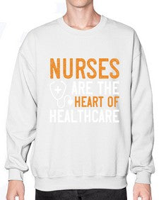 Nurses are the heart of healthcare Style 1228# - nurse- Sweatshirt - Crew
