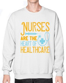 Nurses are the heart of healthcare Style 1229# - nurse- Sweatshirt - Crew