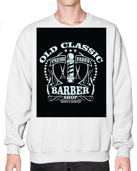 Old Classic Barber1284# - barber- Sweatshirt - Crew