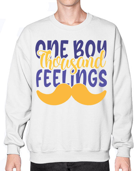 One Boy Thousand Feelings Style 173# - baby- Sweatshirt - Crew