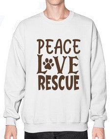 Peace Love Rescue Style 23# - cats- Sweatshirt - Crew
