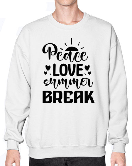 Peace love summer break 01# - summer- Sweatshirt - Crew
