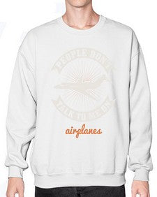 People dont talk to me on airplanes 2# - airplane- Sweatshirt - Crew