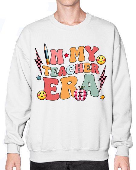Personalized Teacher Era Sublimation 17# - pi- Sweatshirt - Crew