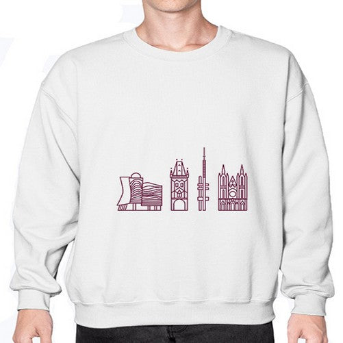 Prague 1687# - cities- Sweatshirt - Crew