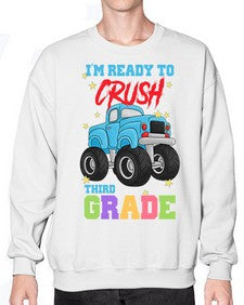 Ready to Crush third Grade 722# - third grade- Sweatshirt - Crew