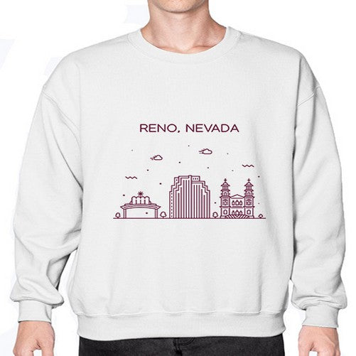 Reno 1712# - cities- Sweatshirt - Crew