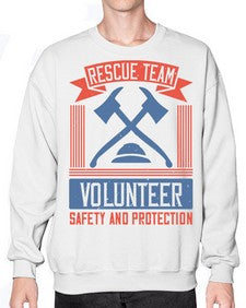 Rescue Team Volunteer Safety And Protection Style 33# - volunteer- Sweatshirt - Crew