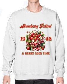 Retro Berry Strawberry Festival 1503# - strawberry- Sweatshirt - Crew