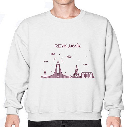 Reykjavik 1716# - cities- Sweatshirt - Crew