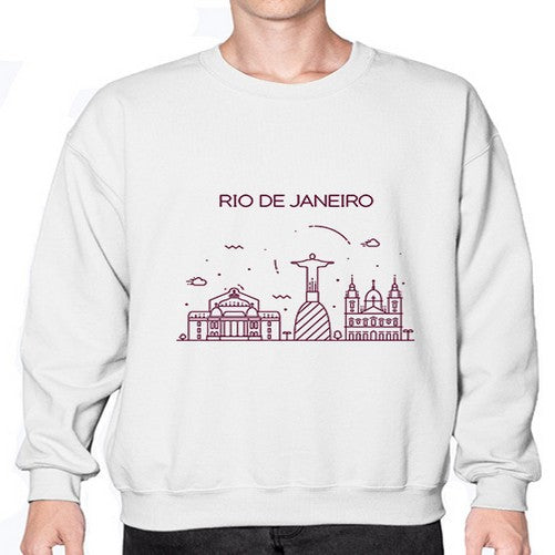 RioDeJaneiro 1735# - cities- Sweatshirt - Crew