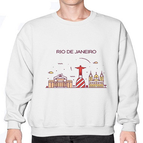 RioDeJaneiro 1737# - cities- Sweatshirt - Crew