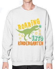 Roaring Into Kindergarten 754# - kindergarten- Sweatshirt - Crew
