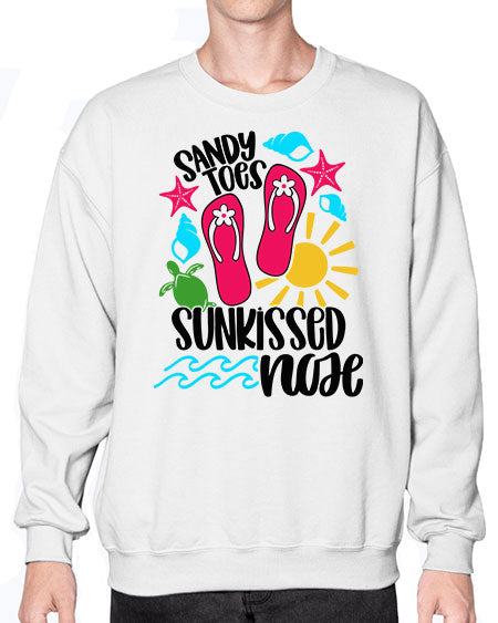 Sandy Toes Sunkissed Nose Style 27# - summer- Sweatshirt - Crew