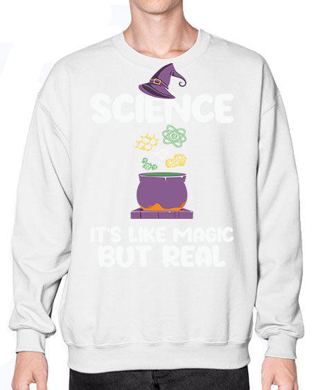 ScienceItsLikeMagicButScientistSkinite Scientist Skinite 48# - general science- Sweatshirt - Crew