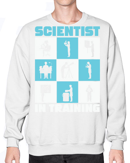 ScientistInTrainingScienceScientistSkinite Scientist Skinite 40# - general science- Sweatshirt - Crew