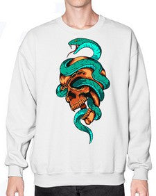 Snake 207# - cartoon animals- Sweatshirt - Crew