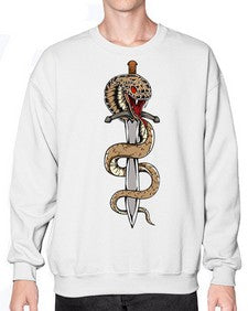 Snake 211# - cartoon animals- Sweatshirt - Crew