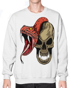 Snake 226# - cartoon animals- Sweatshirt - Crew