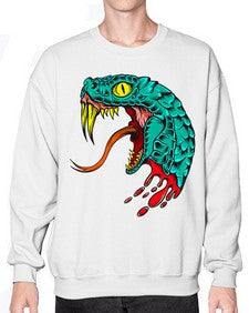Snake 227# - cartoon animals- Sweatshirt - Crew