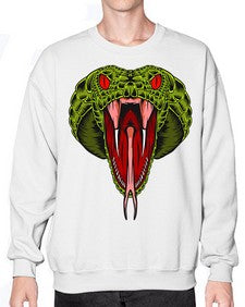 Snake 229# - cartoon animals- Sweatshirt - Crew