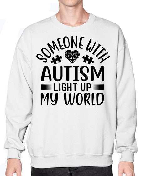 Some one with Style 50# - autism- Sweatshirt - Crew