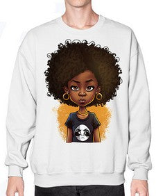 Sparkling Black Girl Design 8# - black girls or women- Sweatshirt - Crew