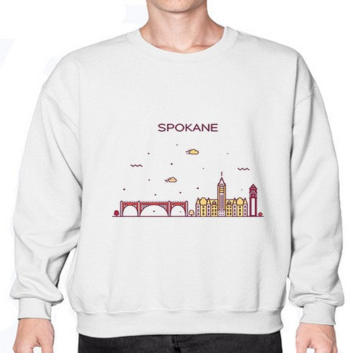 Spokane 1880# - cities- Sweatshirt - Crew
