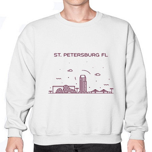 StPetersburgFL 1887# - cities- Sweatshirt - Crew