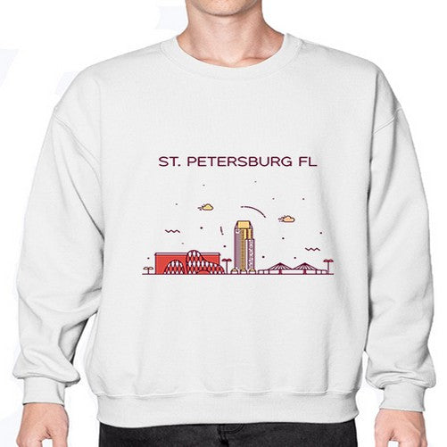 StPetersburgFL 1889# - cities- Sweatshirt - Crew