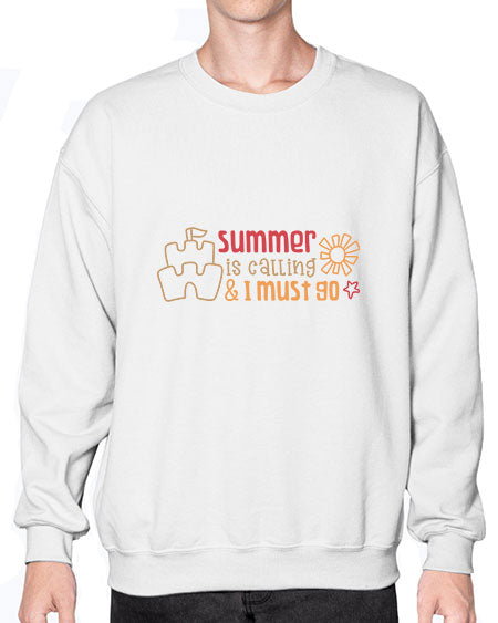 Summer is calling and I must go 13# - summer- Sweatshirt - Crew