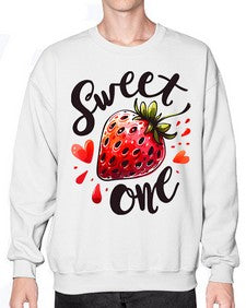 Sweet One Strawberry 1597# - strawberry- Sweatshirt - Crew