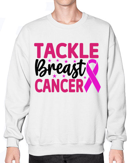 Tackle Breast Cancer 5# - breast cancer- Sweatshirt - Crew