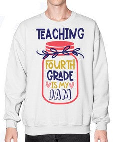 Teaching Fourth Grade 933# - fourth grade- Sweatshirt - Crew