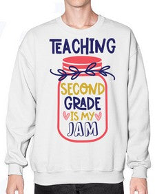 Teaching Second Grade 936# - second grade- Sweatshirt - Crew