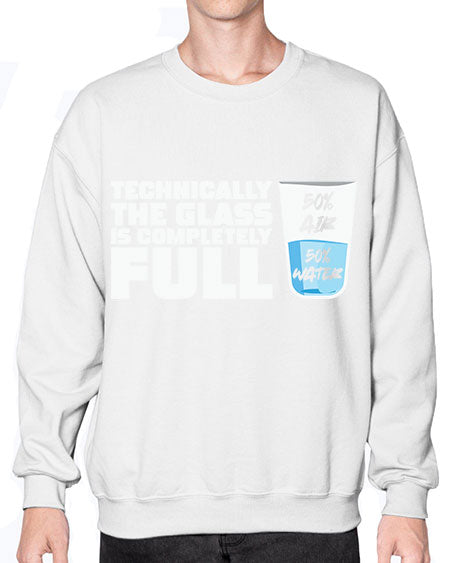 TechnicallytheGlassiscompletelyScientistSkinite Scientist Skinite 22# - general science- Sweatshirt - Crew