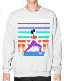 The Way to Happiness 566# - yoga- Sweatshirt - Crew