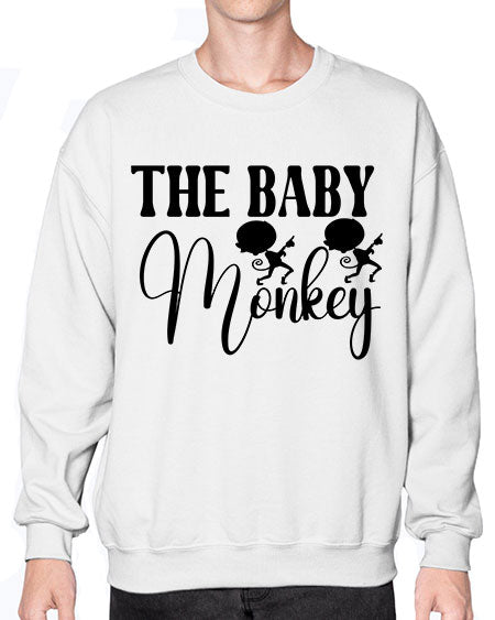 The baby monkey  - monkey- Sweatshirt - Crew