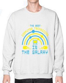 The best computer technician in the galaxy 13# - computer- Sweatshirt - Crew