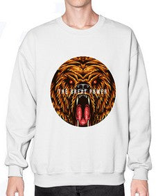The great power of bear 250# - cartoon animals- Sweatshirt - Crew