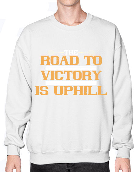 The road to victory is uphill 1822# - badminton- Sweatshirt - Crew