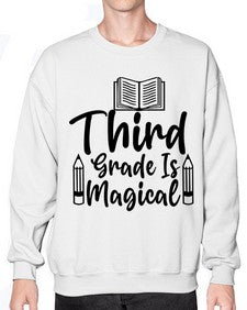 Third Grade Is Magical 961# - third grade- Sweatshirt - Crew