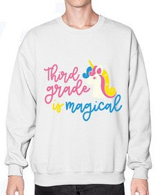 Third Grade Is Magical 963# - third grade- Sweatshirt - Crew